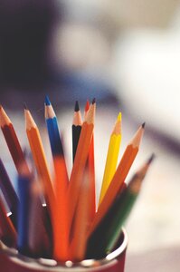 Colored Pensil on Gray and Red Mug