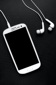 White Samsung Galaxy Smartphone photo