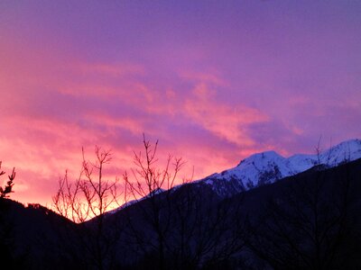 Free stock photo of clouds, mountain, red photo