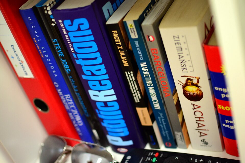 Free stock photo of book pages, bookcase, books