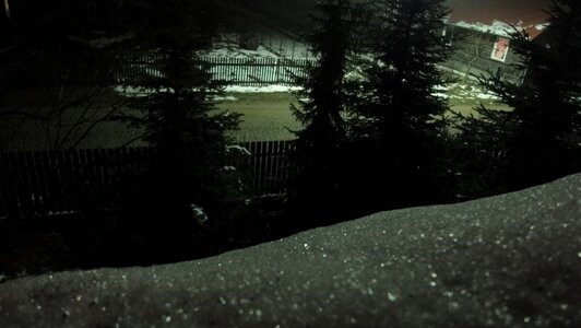 Free stock photo of night, snow, village photo