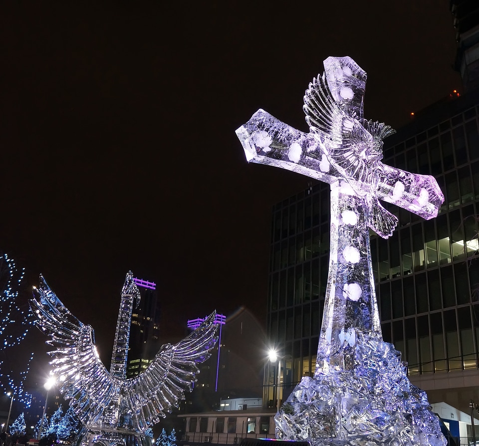 Ice winter guitar