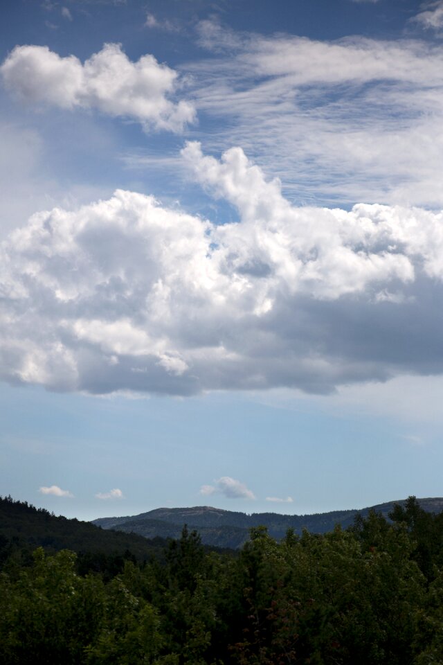 Green Mountain Under Cloudy Sky during Daytime
