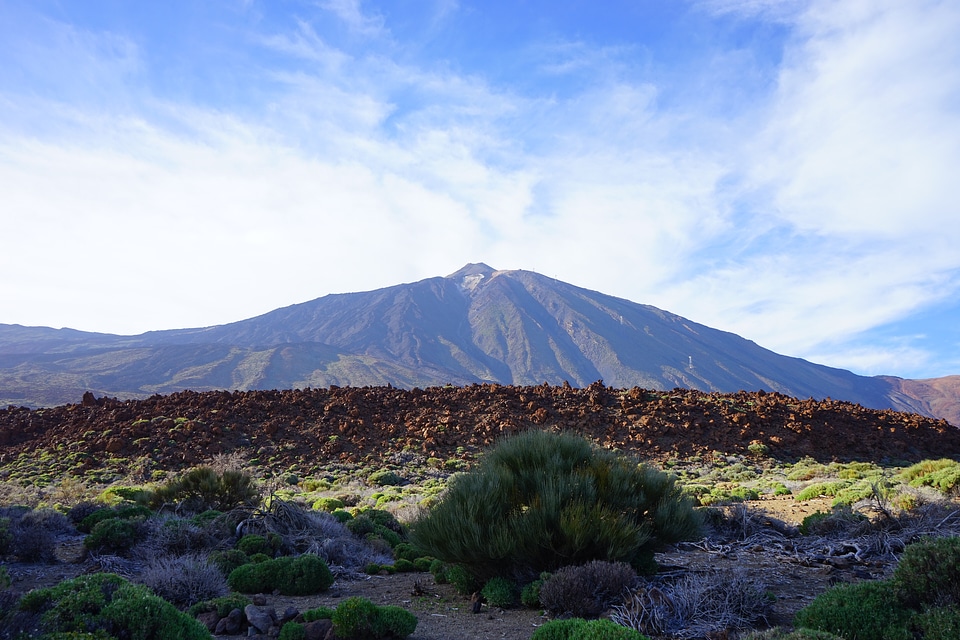 Basalt teide mountain