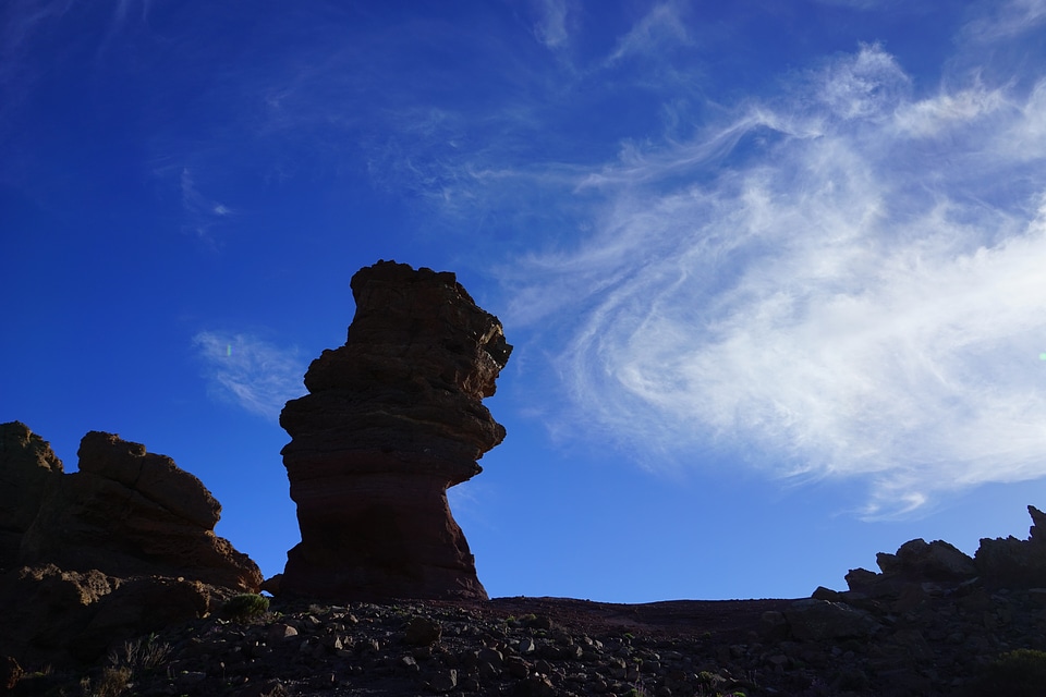 Rock tower landmark tenerife
