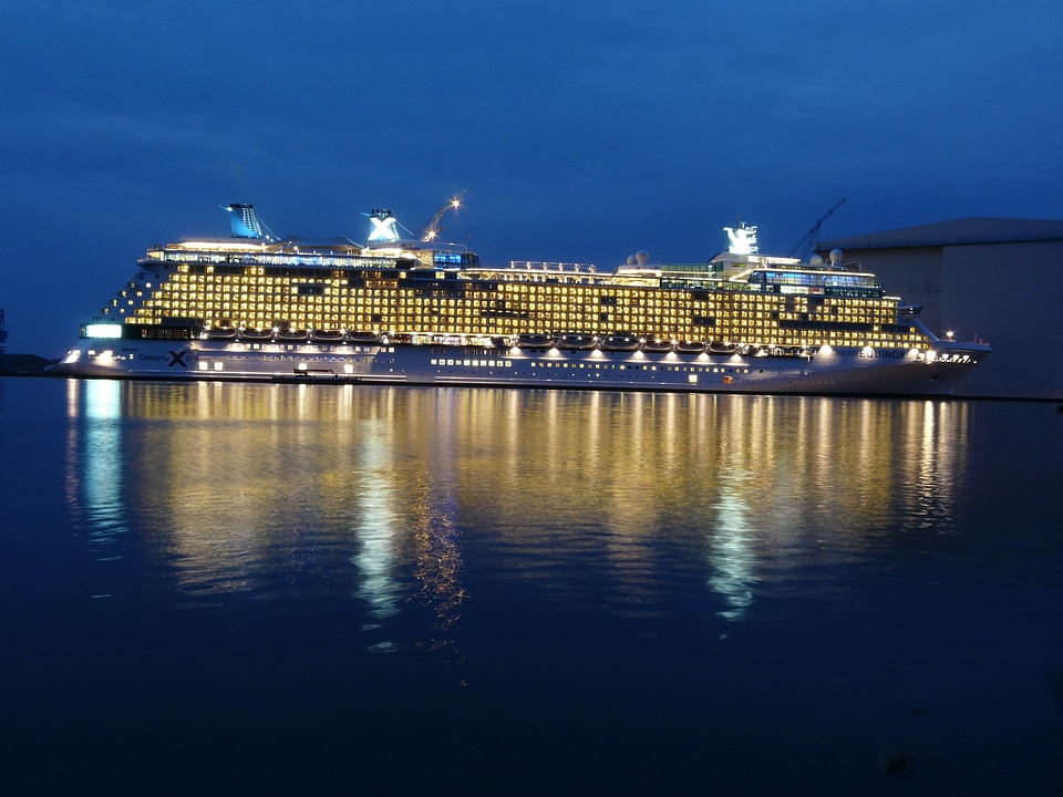 Cruise ship twilight