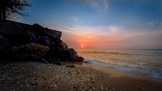Seashore during Sunset Photography photo