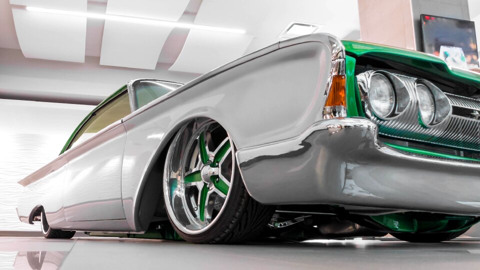 Grey Low Rider Vehicle