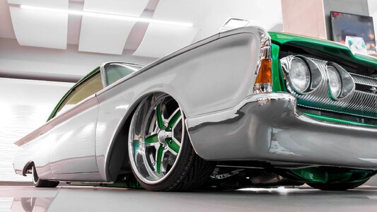 Grey Low Rider Vehicle