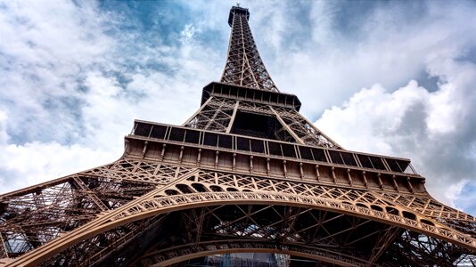 Low Angle Photo Graph of Eiffel Tower photo