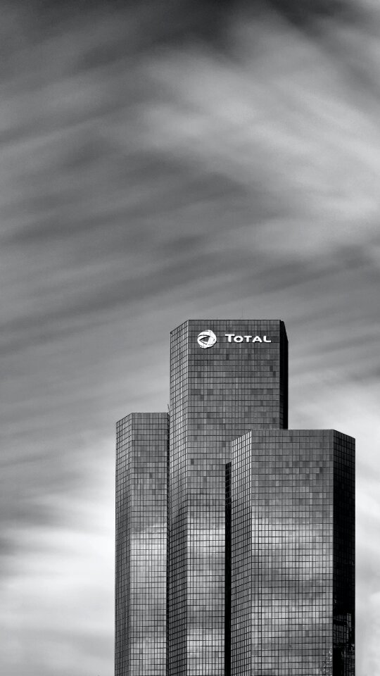 Total Building Greyscale Photo photo