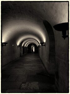 Black and Gray Hall Way photo