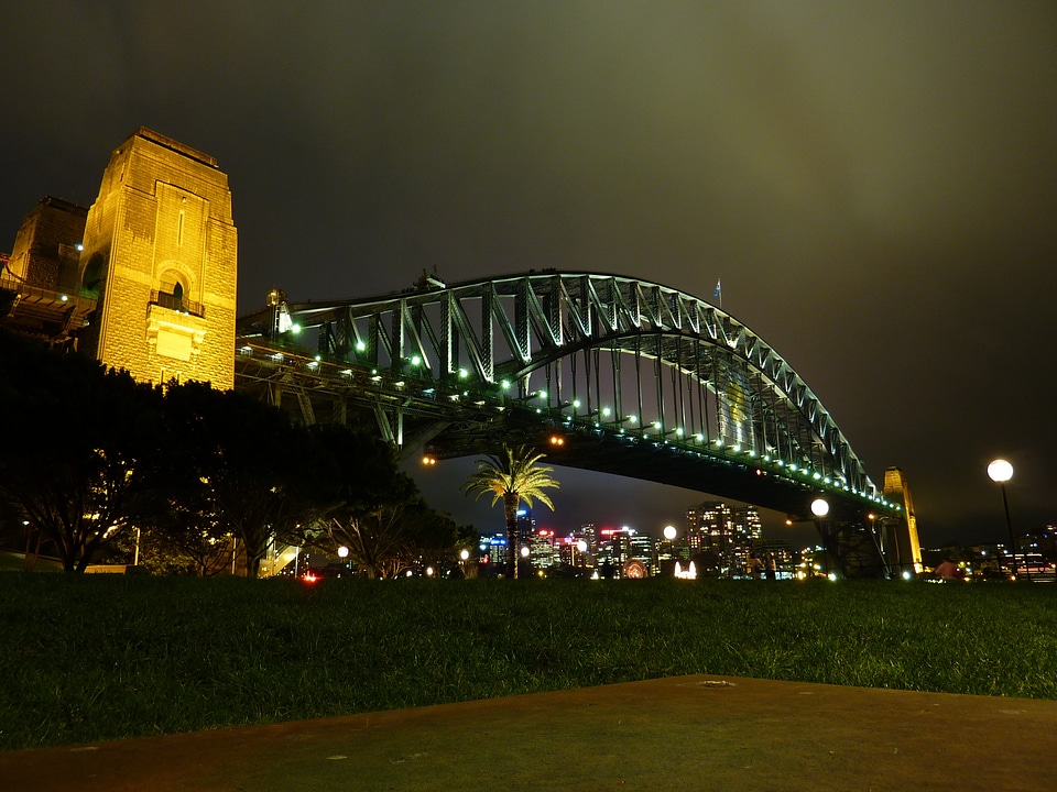 Sydney night bridge