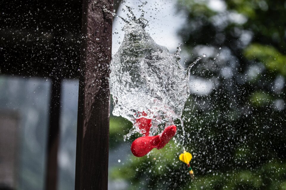 Time Laps Photography of Water Throw