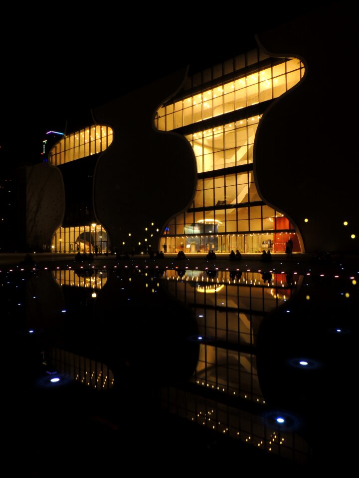 Building With Yellow Lights