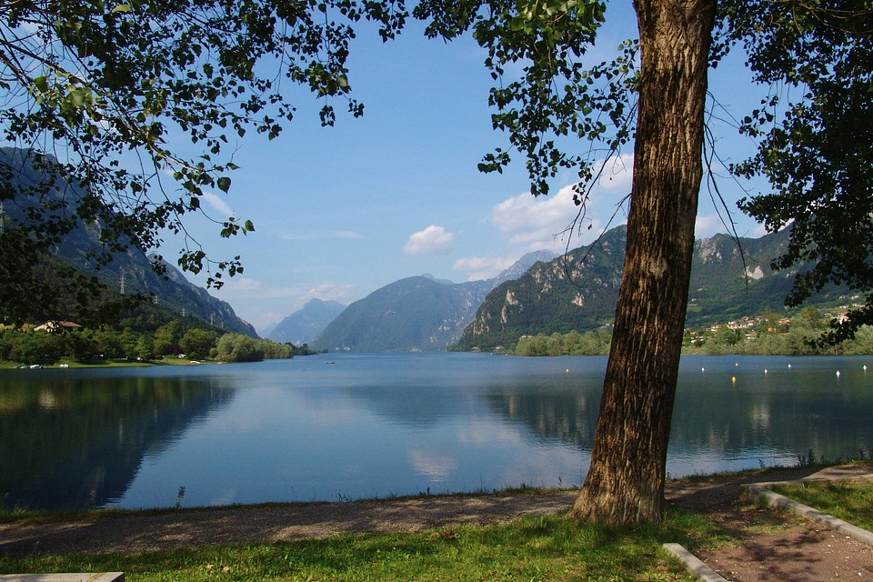 Romantic lake idyllic