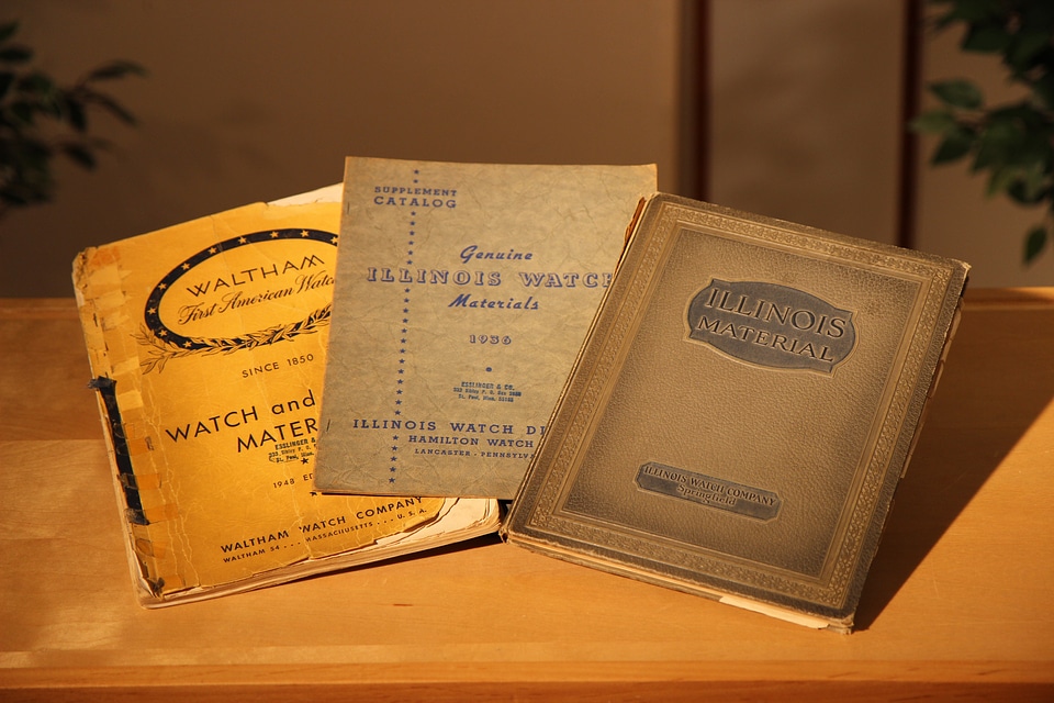 Vintage watchmakers books watch parts book vintage