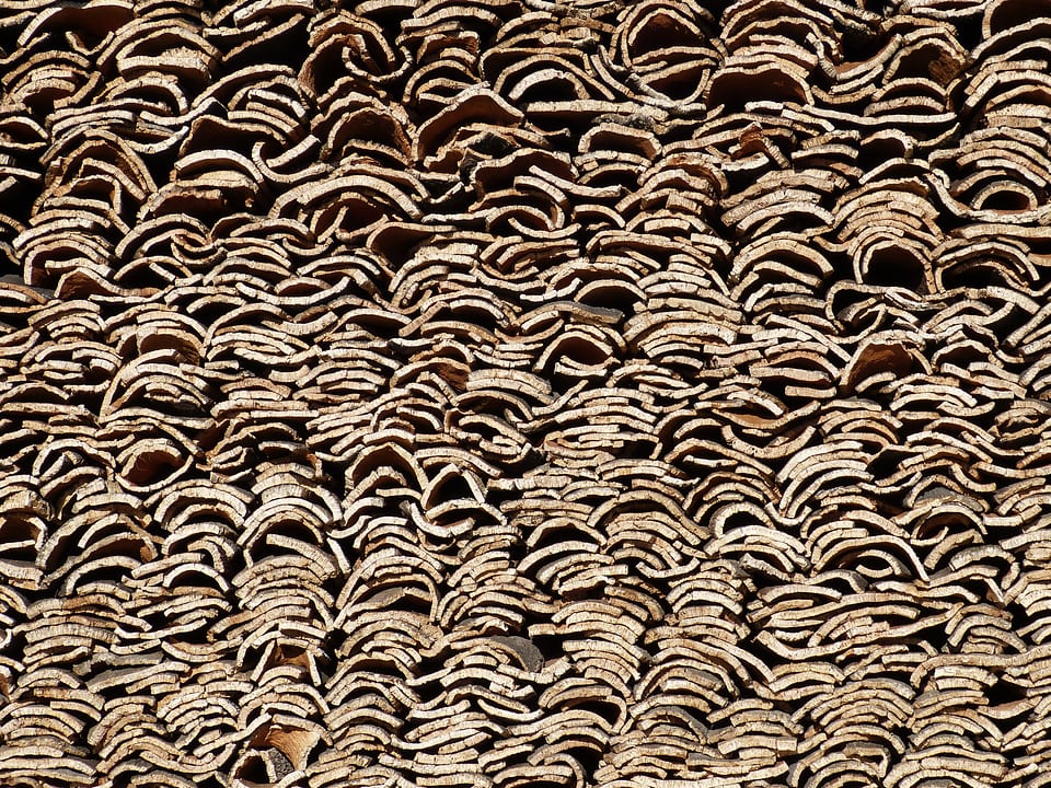Cork board bulletin board natural product