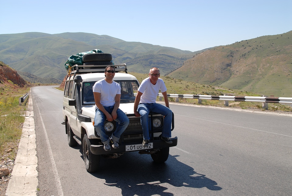 Driving relaxed jeep