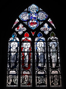 Glass architecture stained glass
