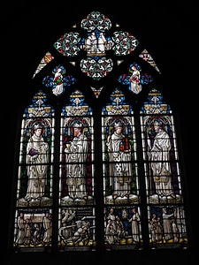 Glass architecture stained glass