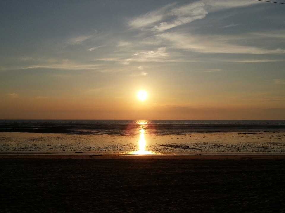 Solar glow beach
