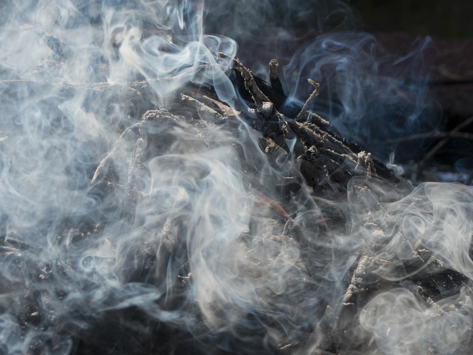 Wads of smoke fire dangerous