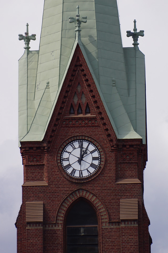 Cathedral clock steeple