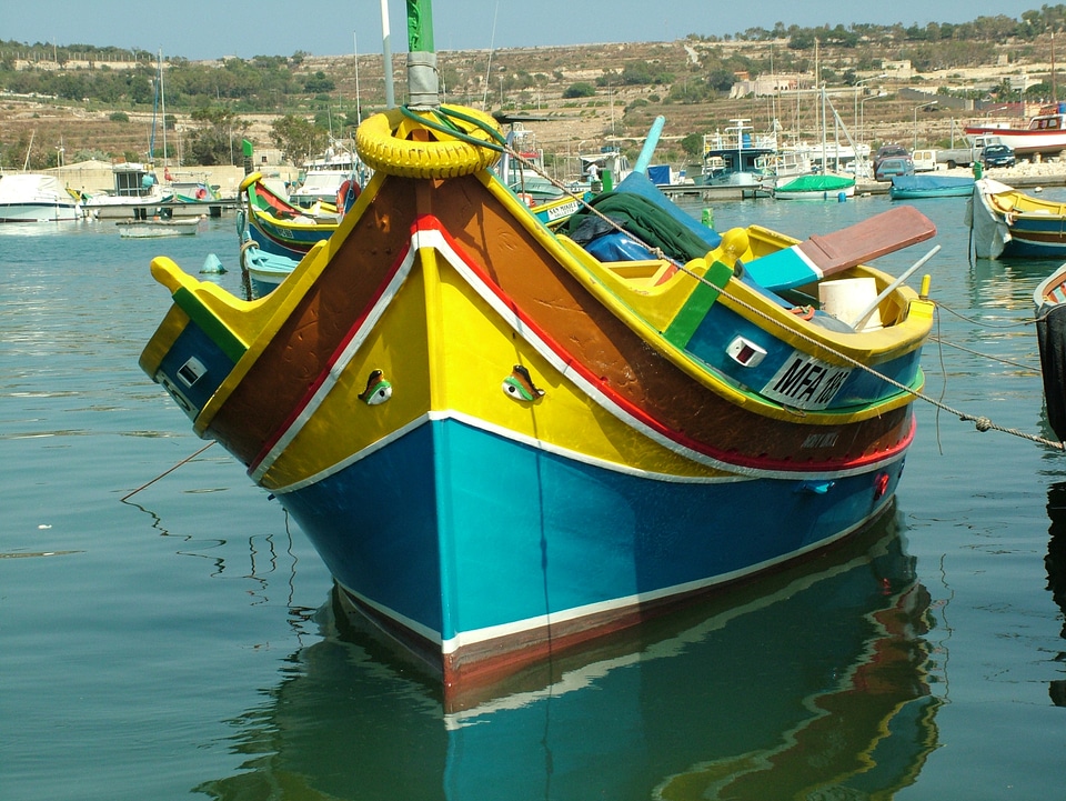 Fishing boat picturesque ship