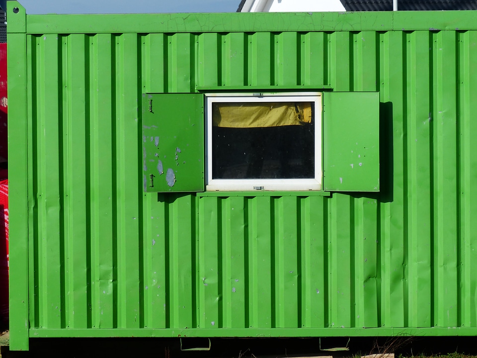Quick container of construction of habitable containers mobile raumzelle