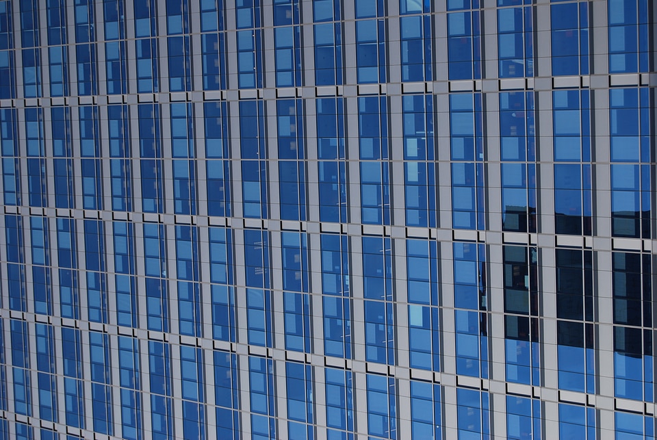 Architecture contemporary blue
