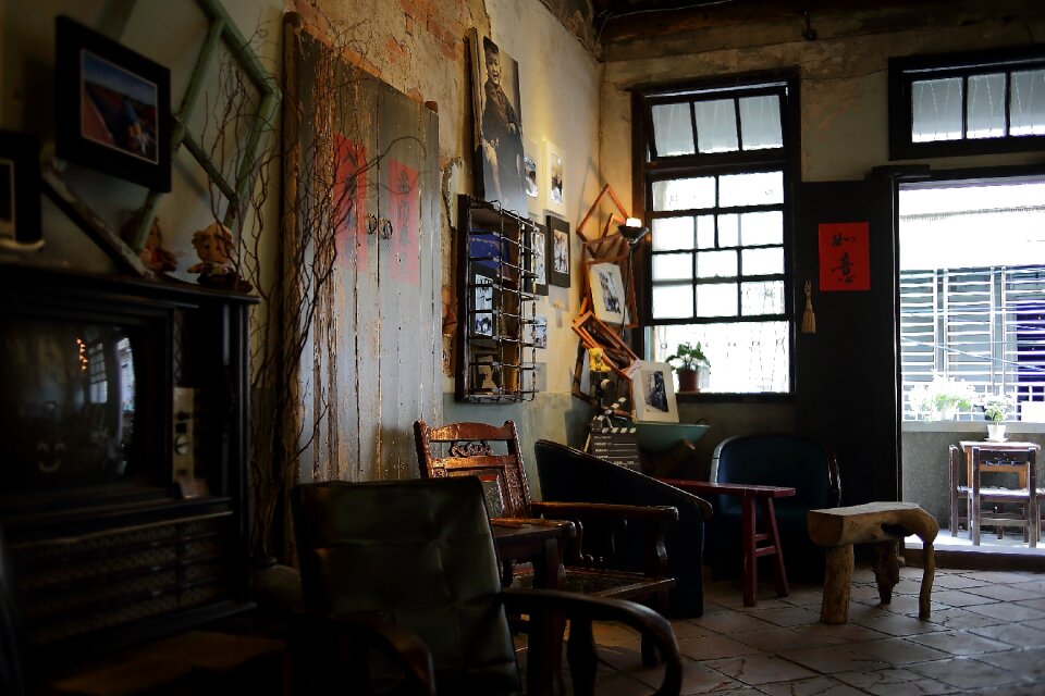 Showing Brown Wooden Bench Near Door photo