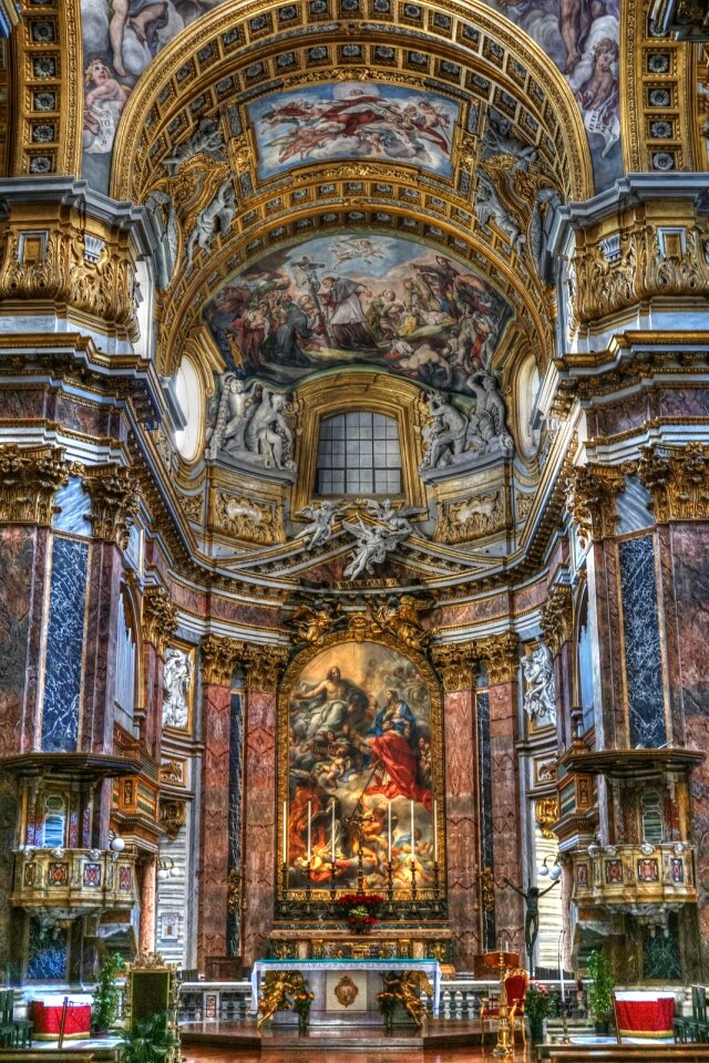 Brown Red Religious Artwork