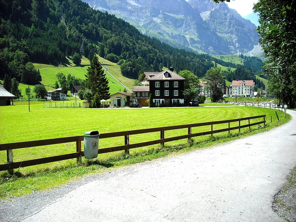 Lucerne switzerland village road