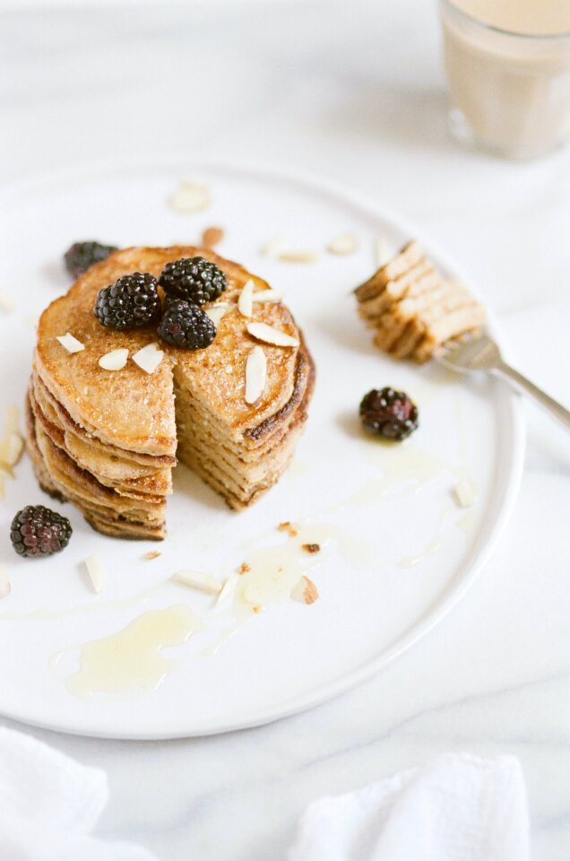 Plate of Sliced Pastry
