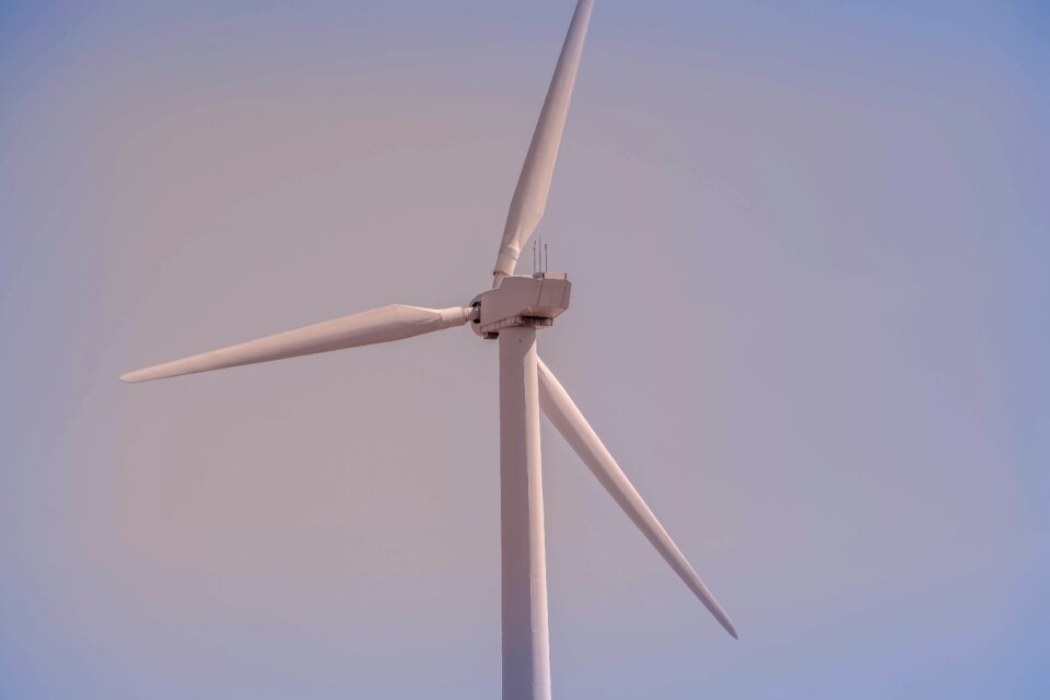 White 3-blade Wind Turbine