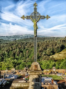 Jesus christ religious sky