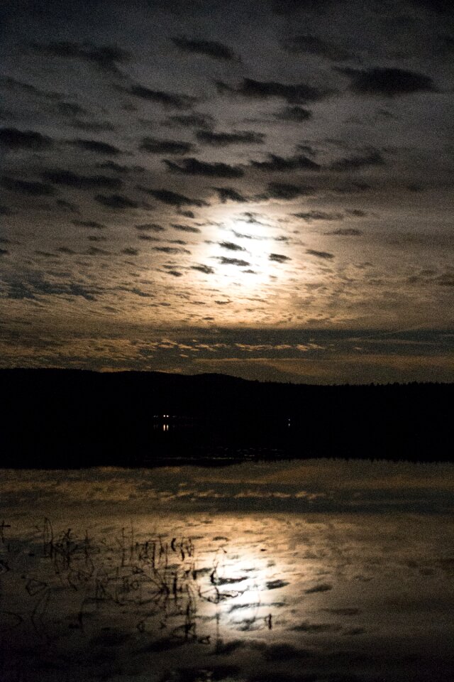 Free stock photo of clouds, landscape, moon