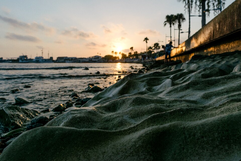 View of City at Sunset photo