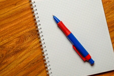 Retractable Pen on Graphing Paper photo