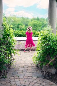 Girl in Pink Dress
