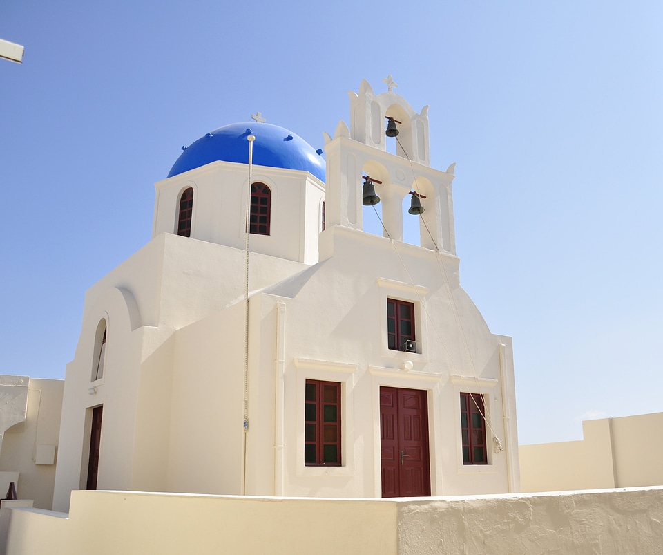 Greek island greece church