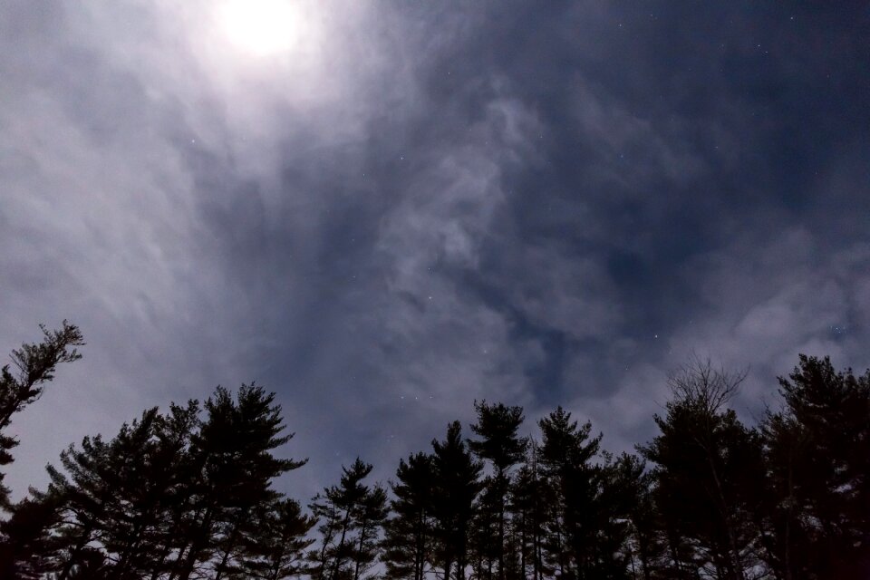Free stock photo of clouds, moon, nature