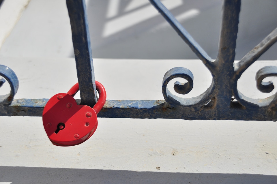 Red greek island greece