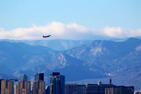 Airplane Flying Through the Sky