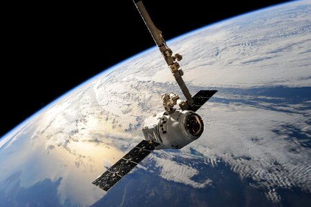 White Outer Space Satellite photo
