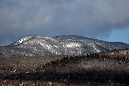 Gray and Brown Mountain
