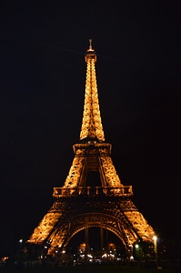 Paris night architecture photo