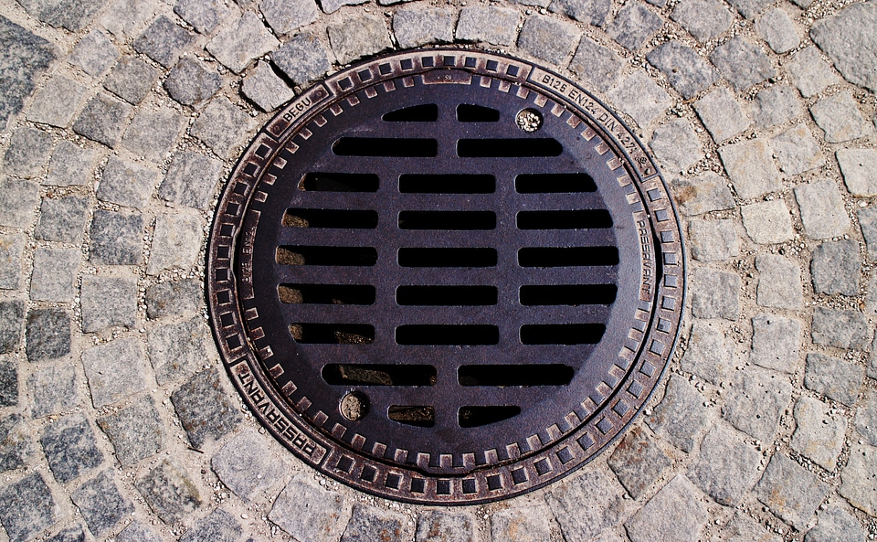 Channel sewage system wastewater