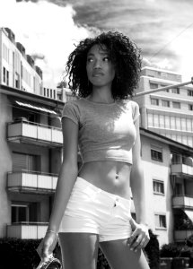 Photograph Black Woman Black And White